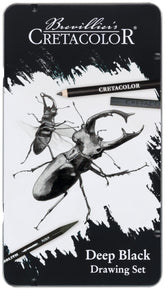 Cretacolor Deep Black Drawing Set of 10