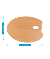 Mabef Wooden Oval Palettes 30-40cm