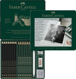 Pitt Graphite Matt & Castell 9000, tin of 20