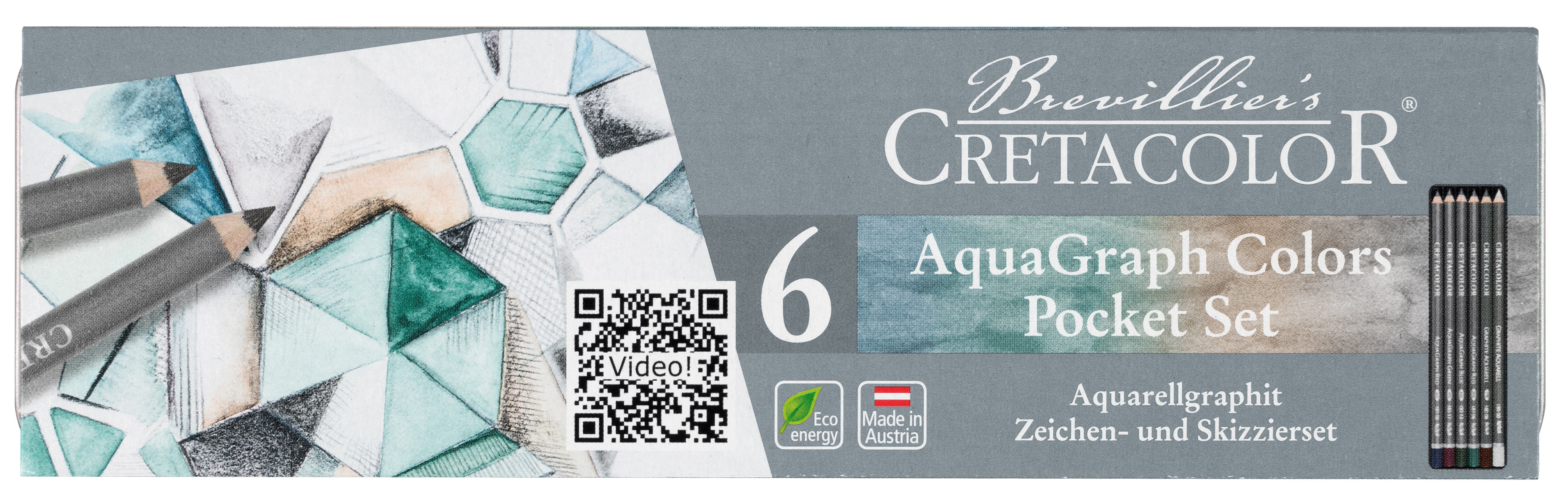 Cretacolor AquaGraph Pocket Set of 6