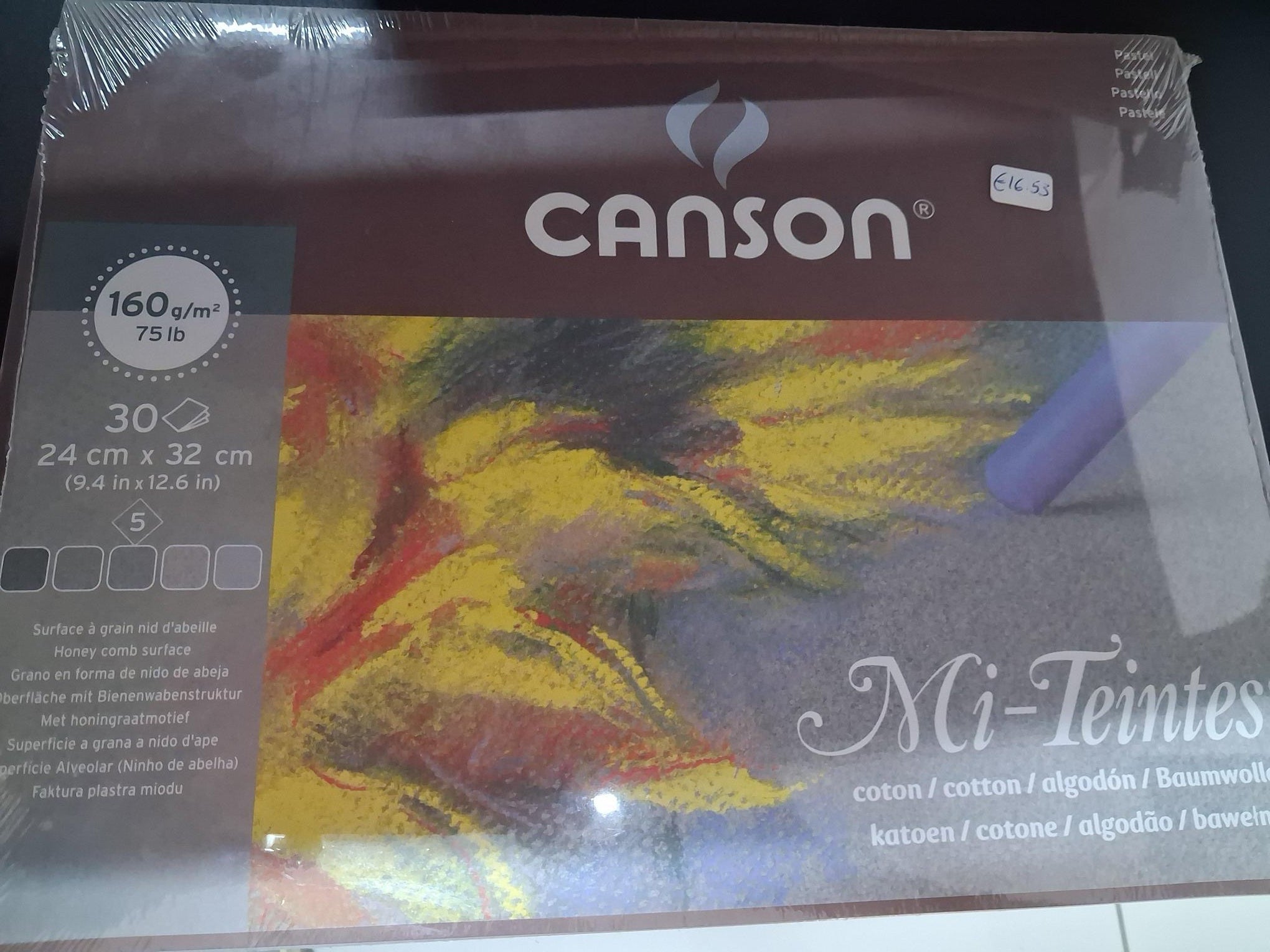 Canson Artists' Paper Pastel 160gsm 24x32cm