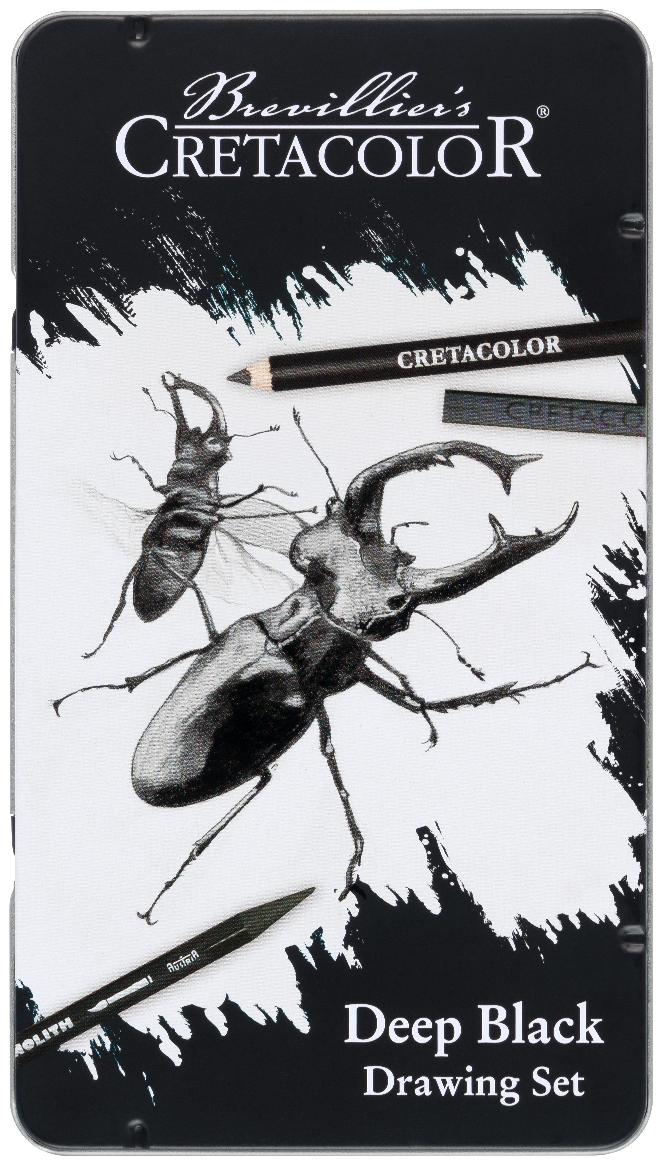 Cretacolor Deep Black Drawing Set of 10