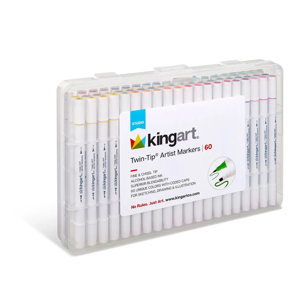 Twin-Tip™ Chisel & Fine Alcohol Markers - 60 Colours