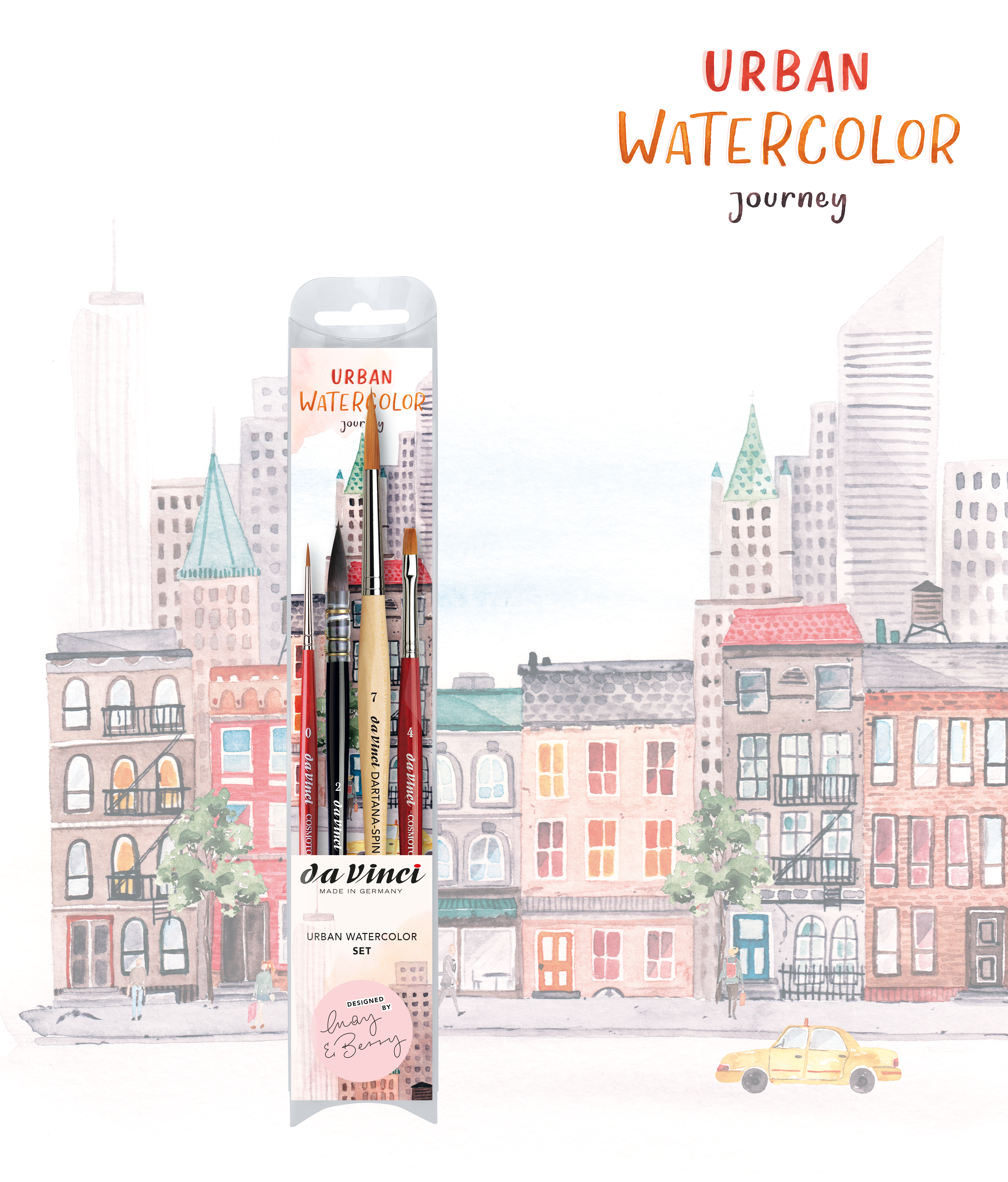 Urban Watercolour Journey Set by May & Berry