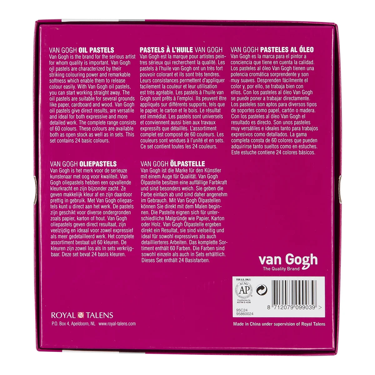 Van Gogh Oil Pastels Set 24 Colours