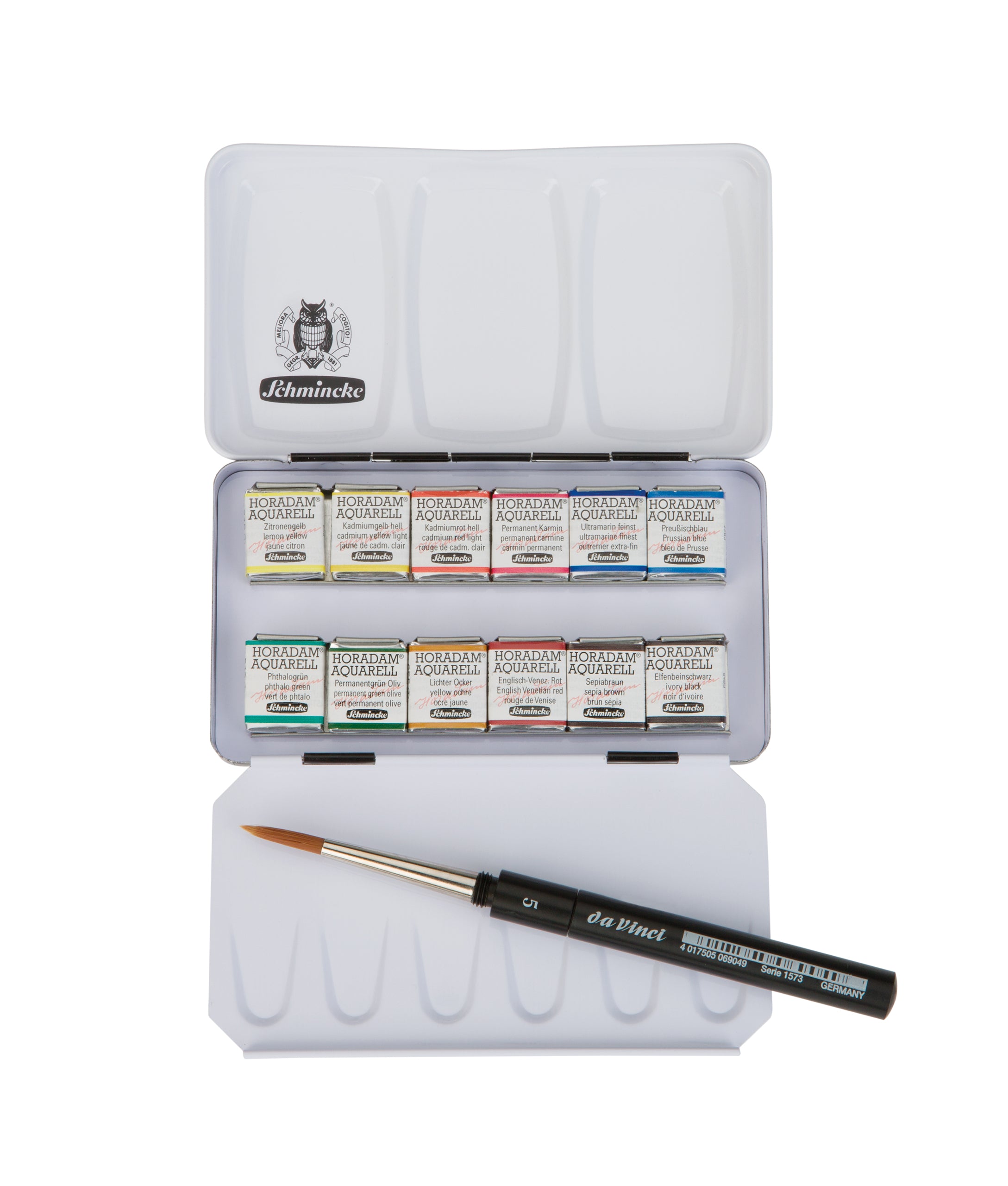 Horadam Aquarell Metal Set with brush
