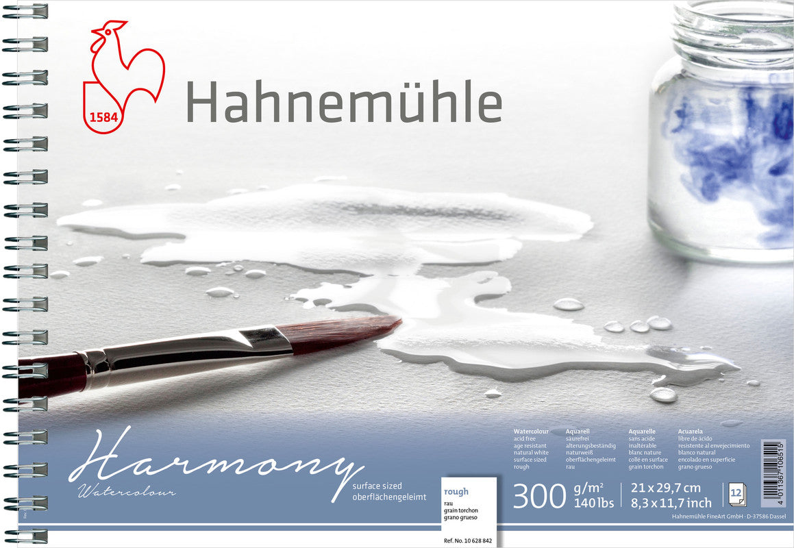 Hahnemühle Harmony Watercolour Paper, 300 gsm, Rough, A4