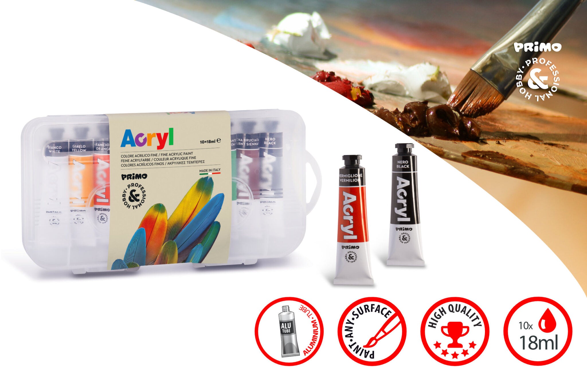Primo Acrylic Paint Set Fundamentals