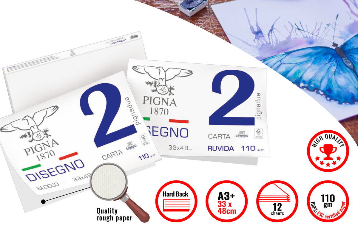 Pigna Due Rough Drawing Pads