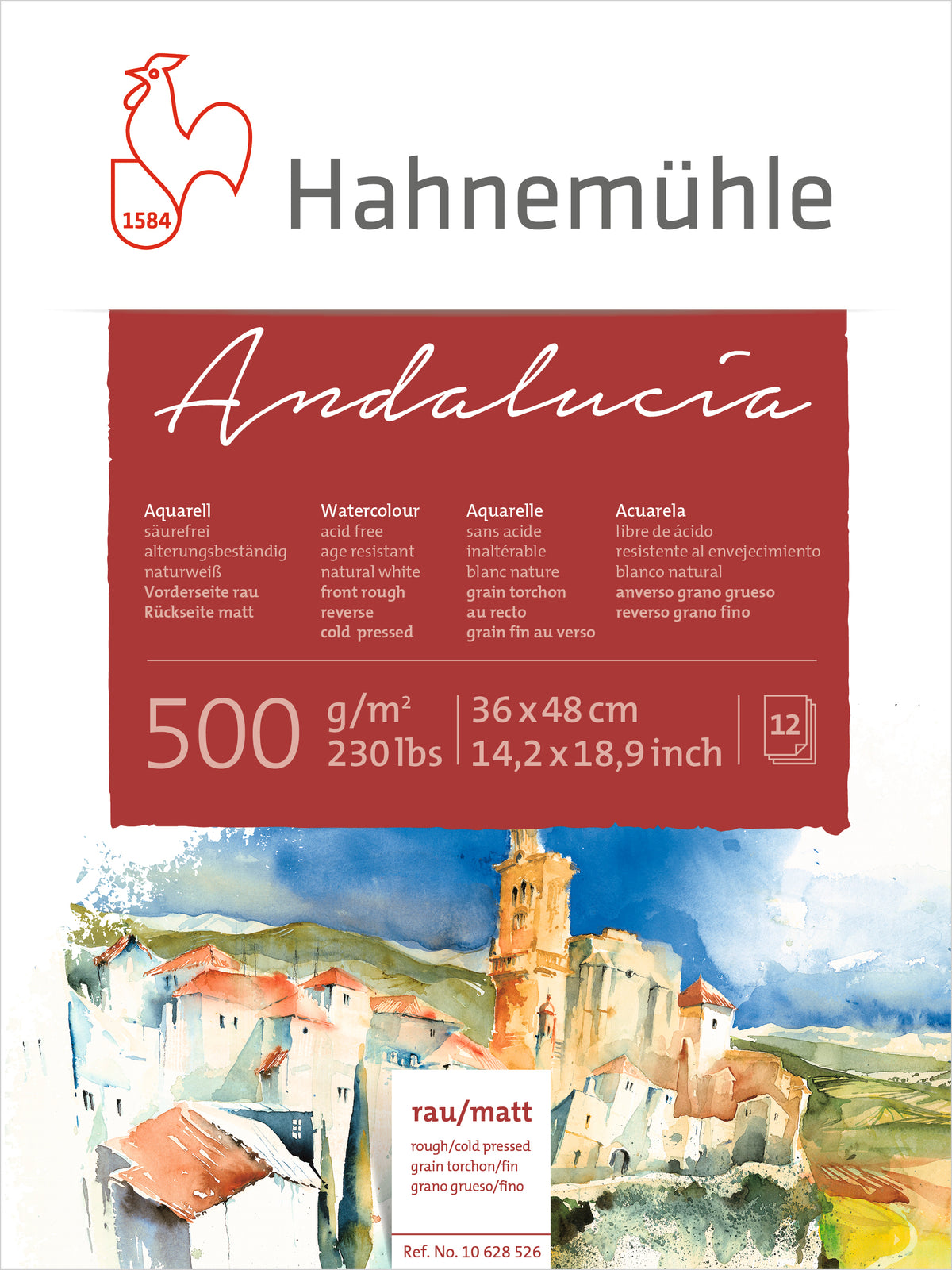 Hahnemuhle Andalucia Watercolours block