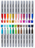 Permanent Fine Tip Markers 24 Colours
