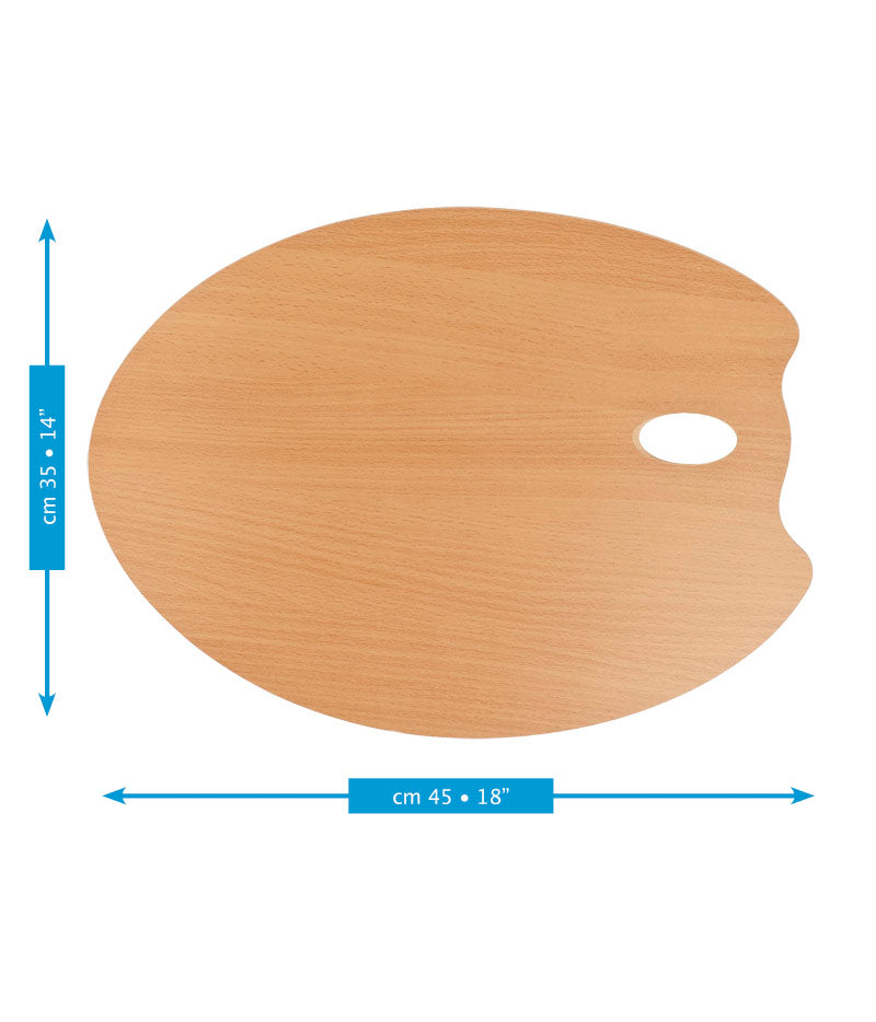 Mabef Wooden Oval Palettes 35-45cm