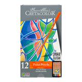 Cretacolor Fine Art Pastel Pencils, Set of 12, metal case